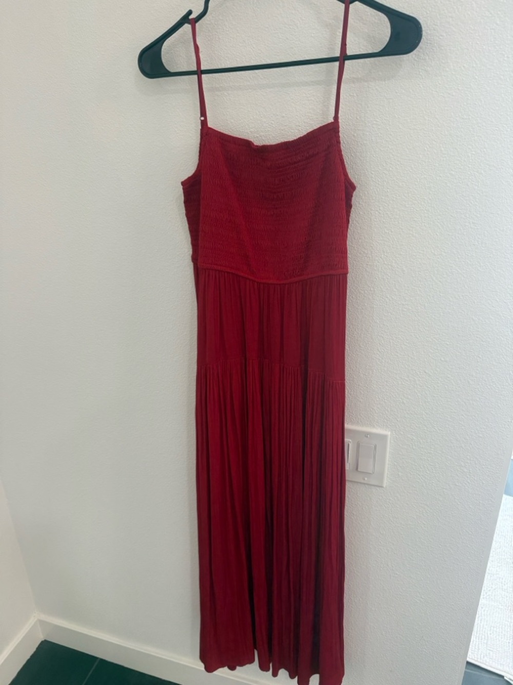 Z Supply Red Maxi Dress with adjustable Spaghetti Straps